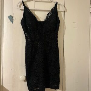 Morgan & Co. Black Lace Gown